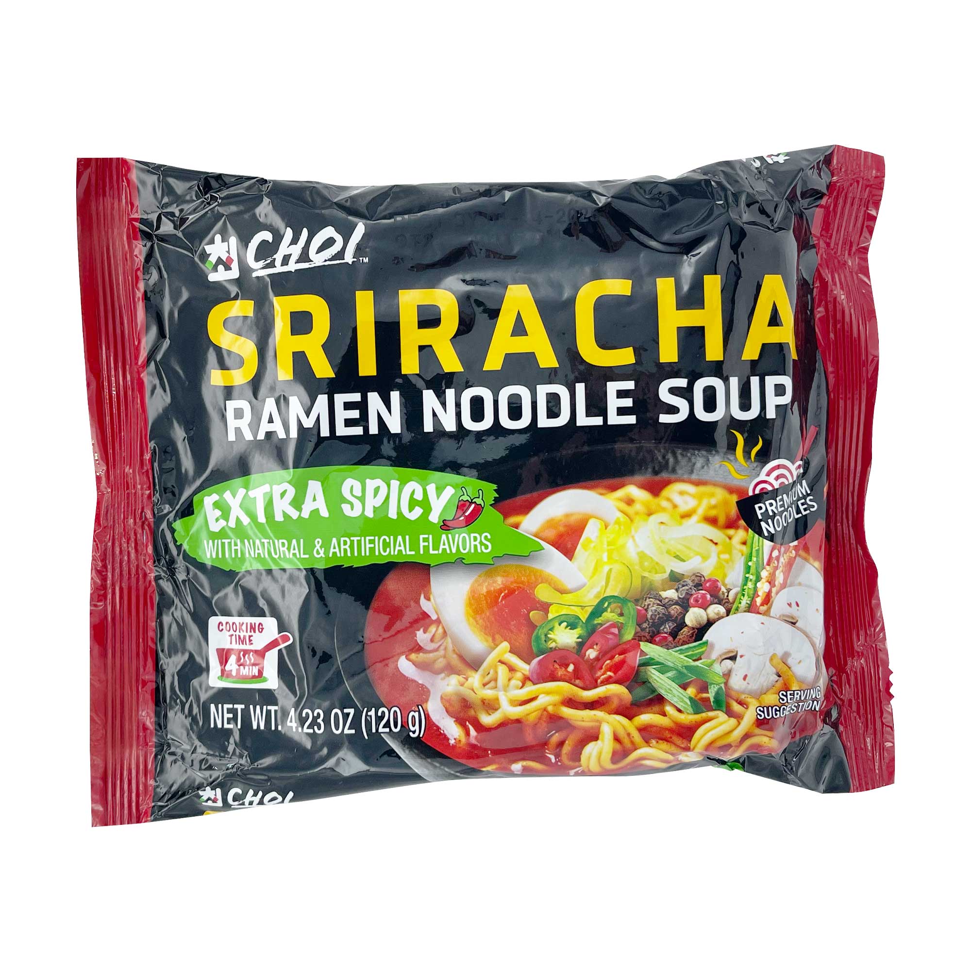 Choi Sriracha Extra Spicy Instant Noodle Soup (120g)