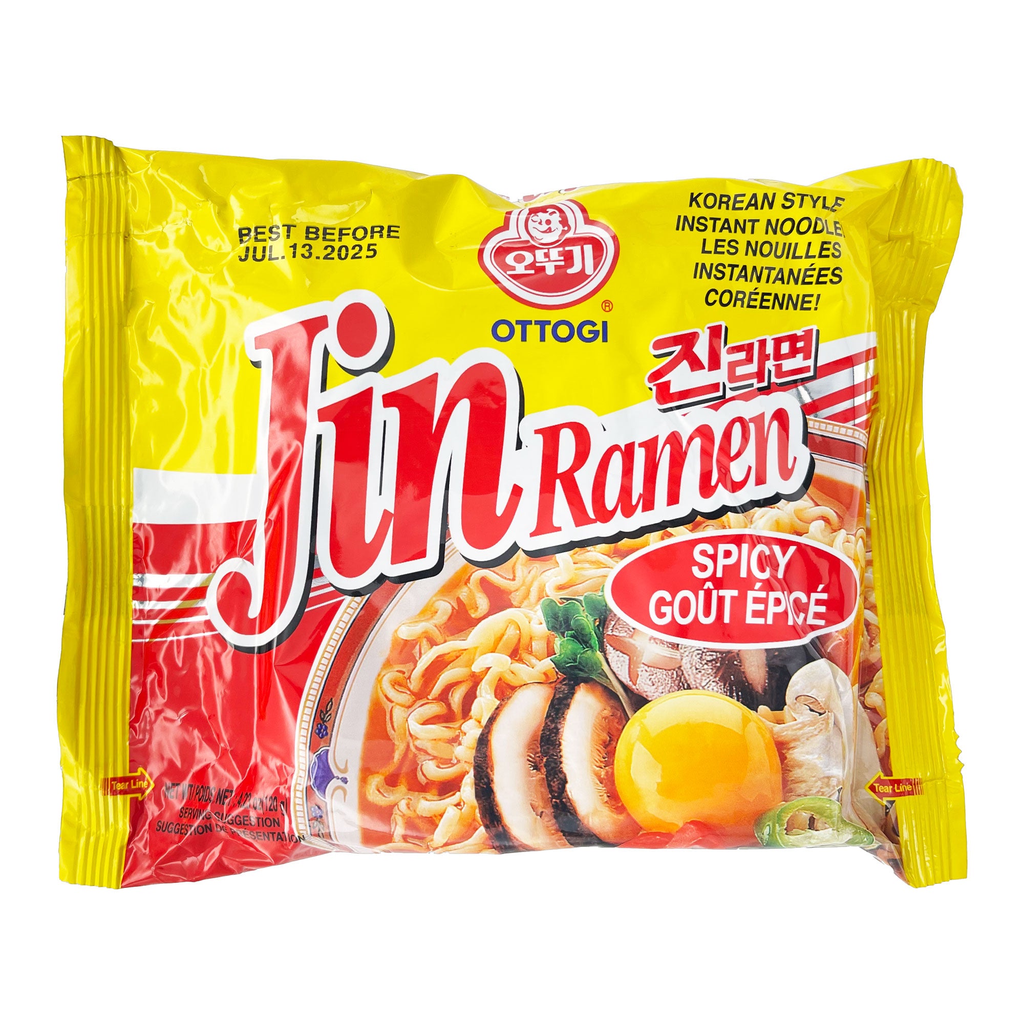 Ottogi Jin Noodle Spicy (120g)