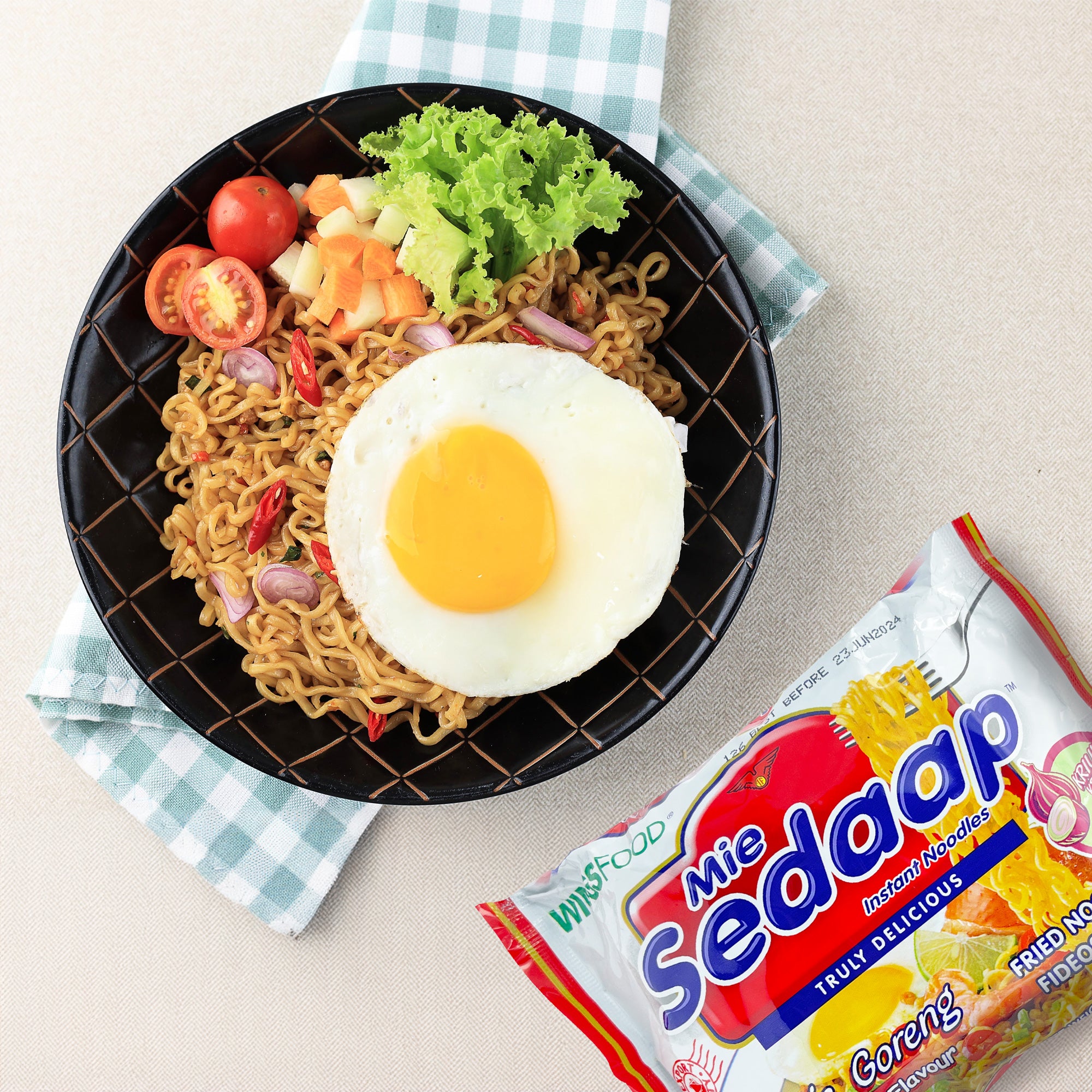 Mie Sedaap Instant Noodles Variety Pack (12 Bags)