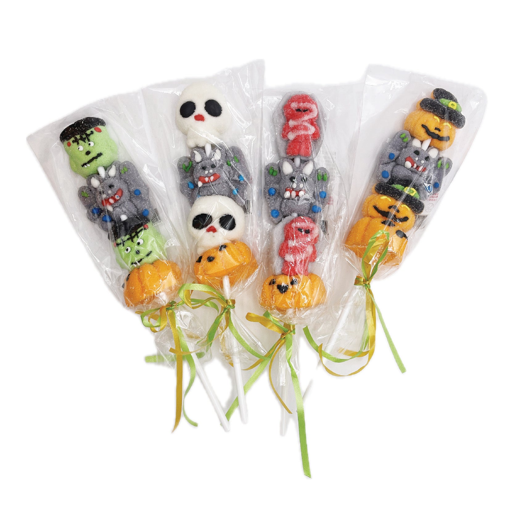 ME CANDY Halloween Marshmallow Lollipop Box (16 Sticks)