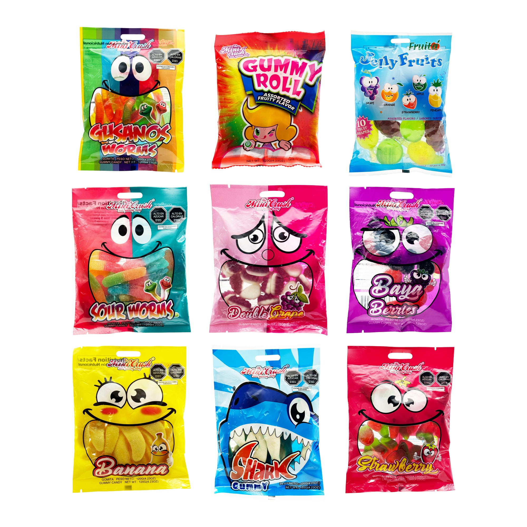 Mini Crush Gummies Variety Pack (9 Bags)