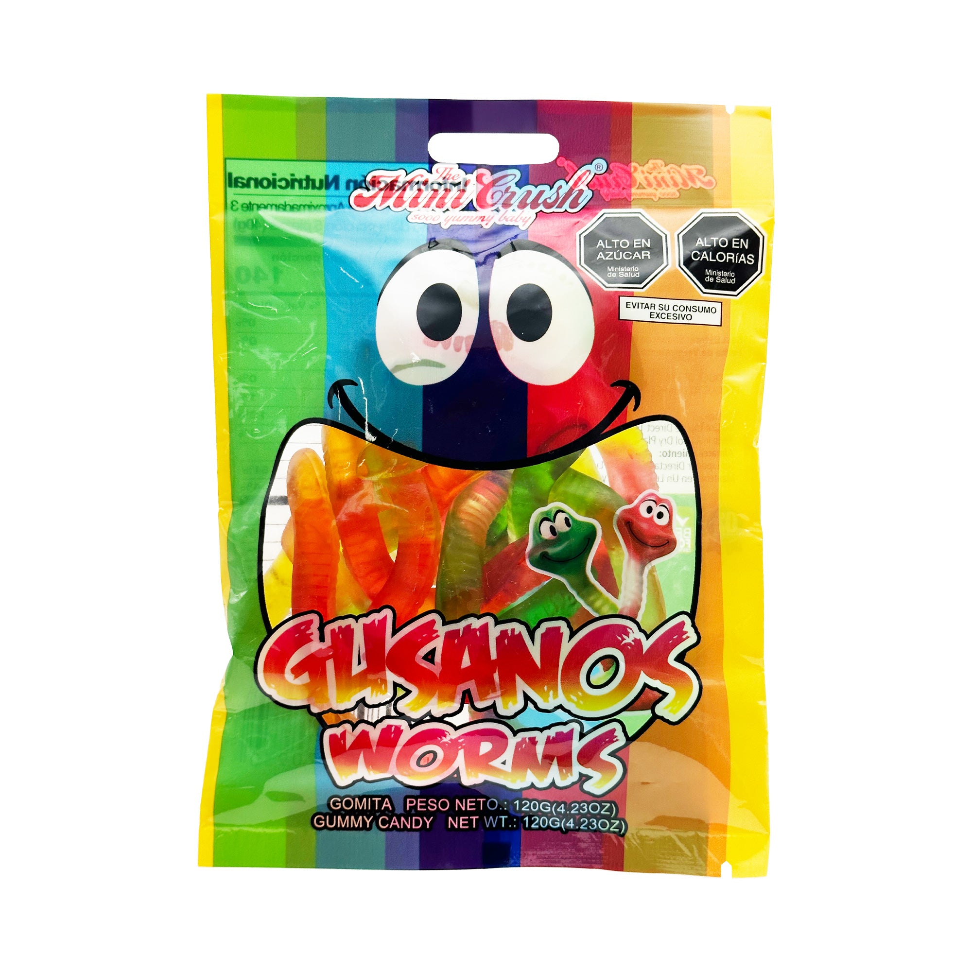 Mini Crush Gusanos Worms Gummy (120g)